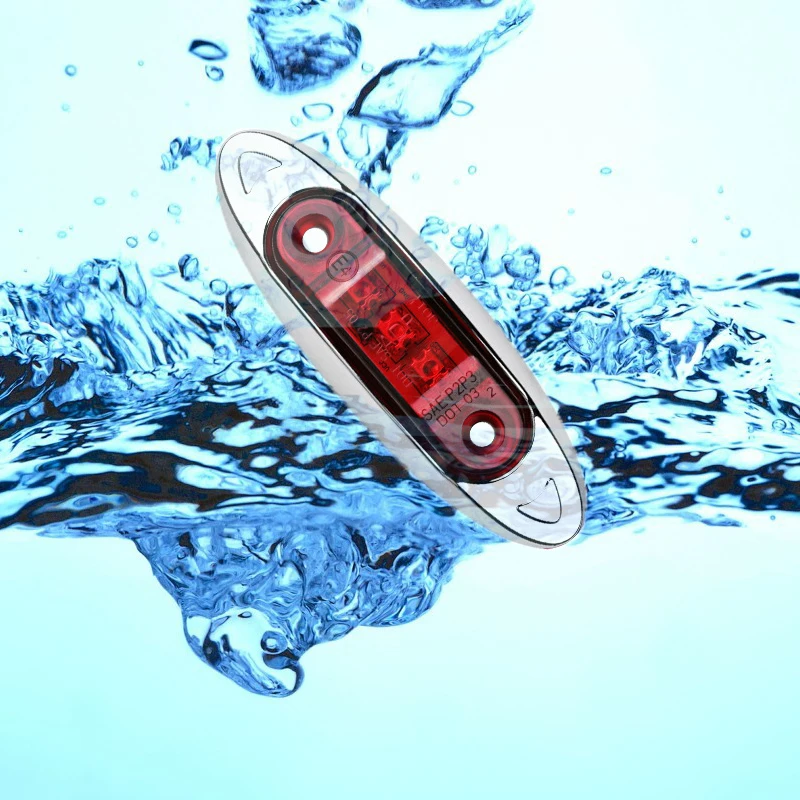 10 шт. желтый 3 светодиодный боковой габаритный фонарь лампа габаритного фонаря