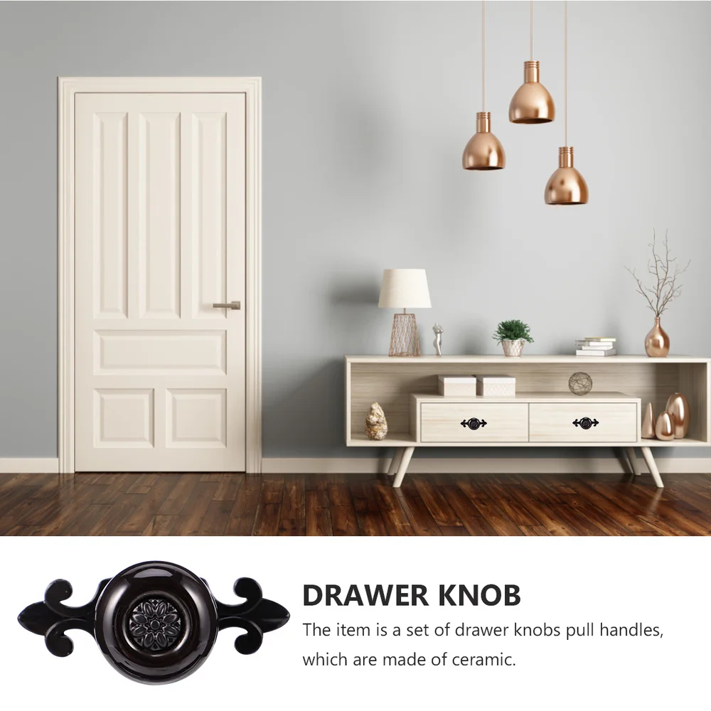 2 шт. из цинкового сплава ручка для шкафа керамическая выдвижного ящика мебели