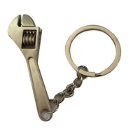 2pc new charming novelty metal adjustable tool wrench spanner key chain ring keyring pocket tools hot sales