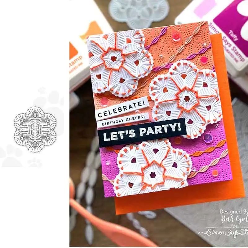 

Etched Medallion Wafer Metal Cutting Dies for DIY Scrapbooking Crafts Dies Cut Stencils Maker Photo Album Template Handmade