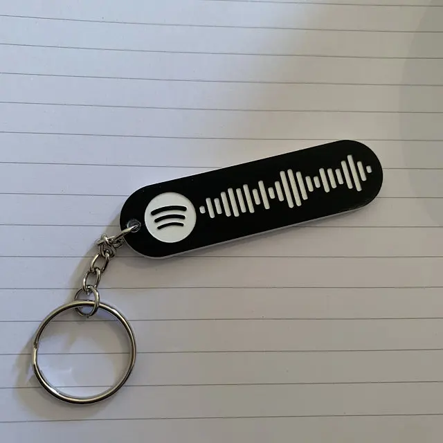 2020 пользовательские Spotify брелок с кодом Scannable воспроизведения песня | Украшения и