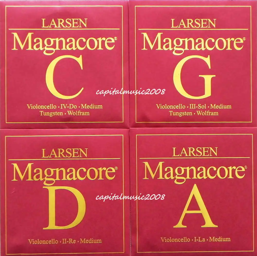 Комплект струн для виолончели 4/4 Larsen Magnacore Tungsten G C A D Средний|cello strings set|cello stringscello
