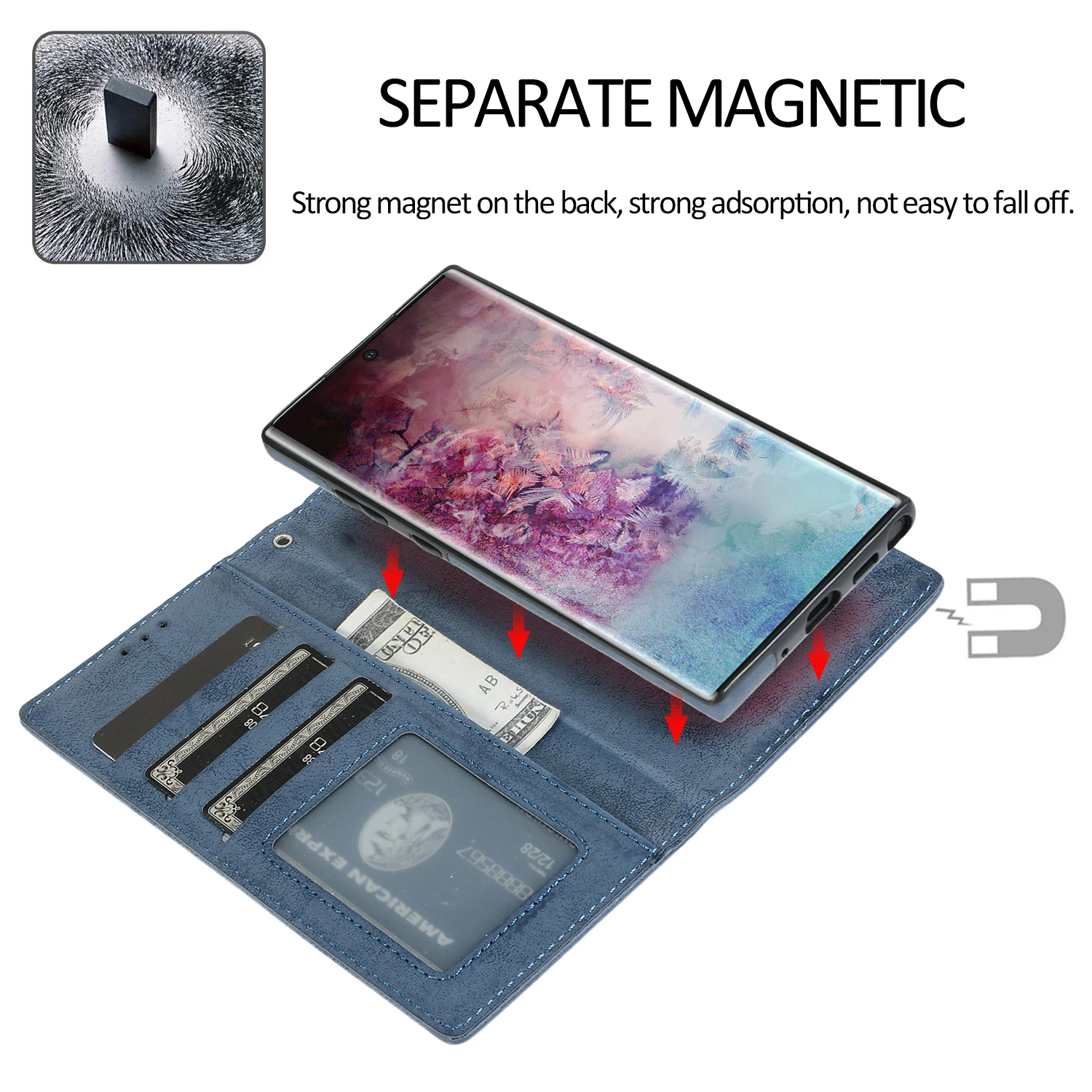 S10e откидная крышка для samsung Galaxy Note 10 8 9 S8 S9 S10 Plus S7 S6 Edge чехол для телефона ретро кожаный кошелек 2в1 Съемная оболочка