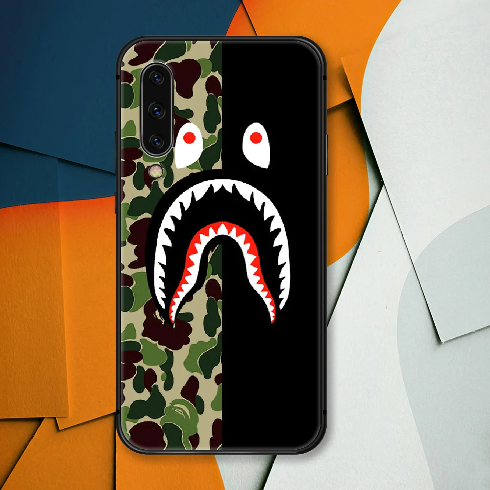 

Bapb Trend Shark Brand Phone Case For Samsung Galaxy A 3 5 7 8 10 20 20E 21S 30 30S 40 50 51 70 71 black Shell Fashion Cover