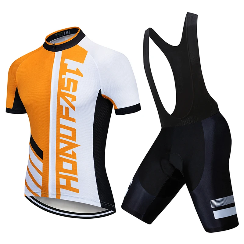 Летний комплект из Джерси для велоспорта Мужская одежда короткая езды на
