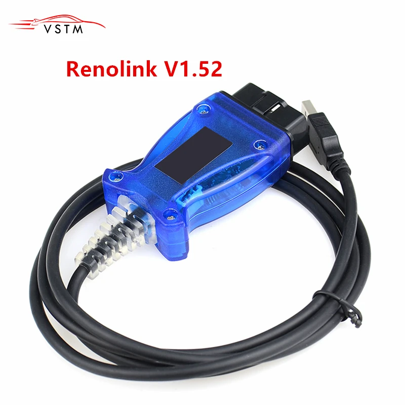 Программатор Renolink OBD2 для ECU V1.52 кабель ключей программирования подушки