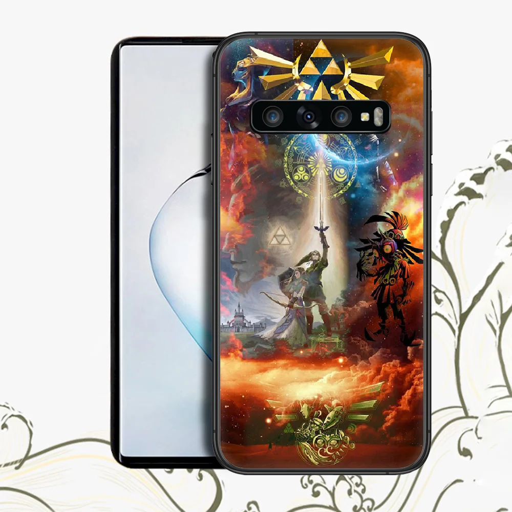 

Game Legends of Zeldas Samsung Galaxy Note S 7 8 9 20 21 10 Plus E Lite Uitra For Phone Case black Funda Painting Cover Fashion