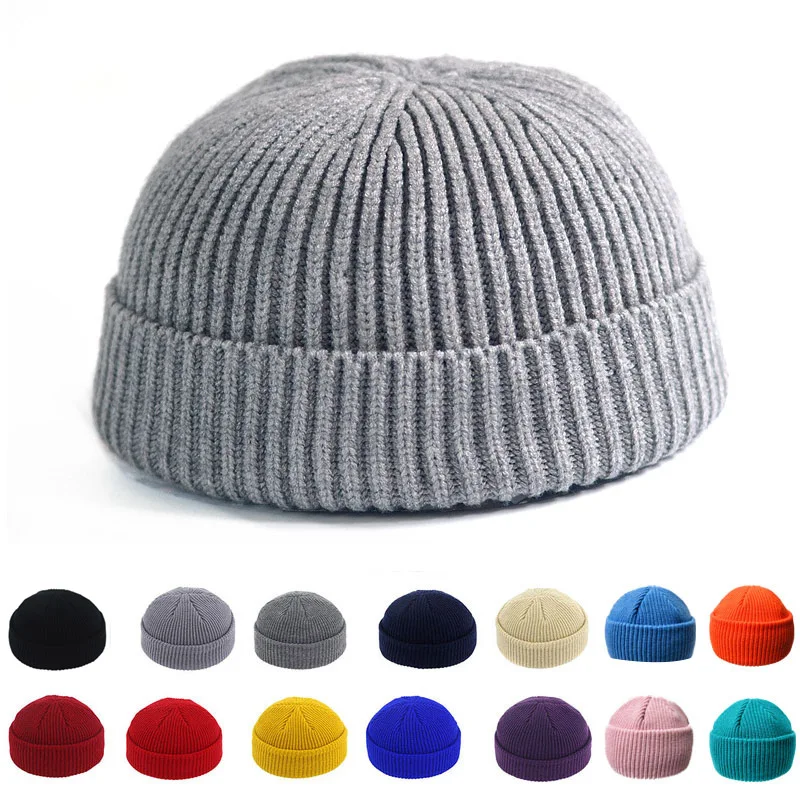 шапки мужские шапка мужская зимняя Шапки без полей в стиле хип хоп с черепом