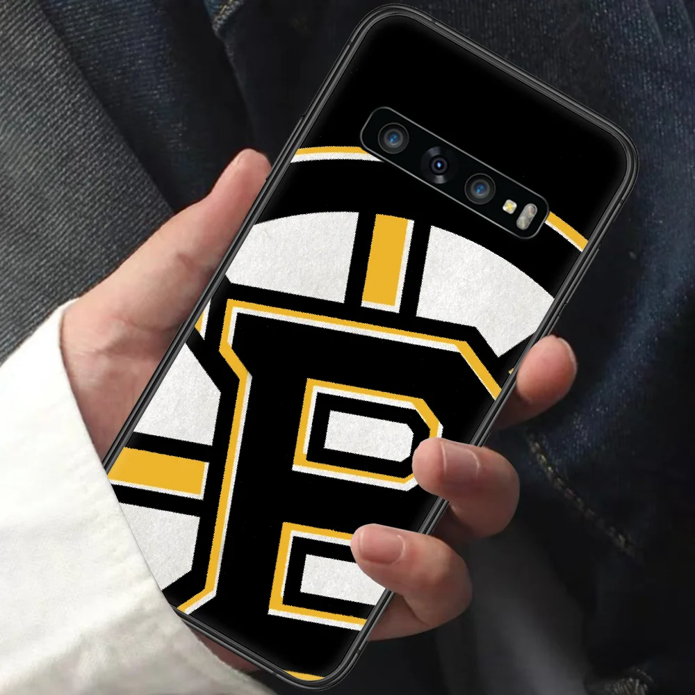 

Boston Bear Hockey Ice Team Phone Case for Samsung Galaxy Note S 6 7 8 9 10 E 20 Ultra Edge Plus black Funda Silicone Hoesjes