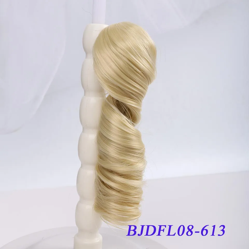 Длинные вьющиеся волосы Bybrana 30 см * 100 и 15 парик для шарнирной куклы сделай