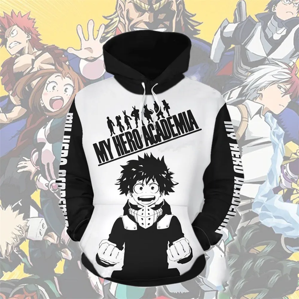 Толстовка с капюшоном All · Might Костюм для косплея Аниме My Hero academic Bakugou Katsuki Midoriya Izuku