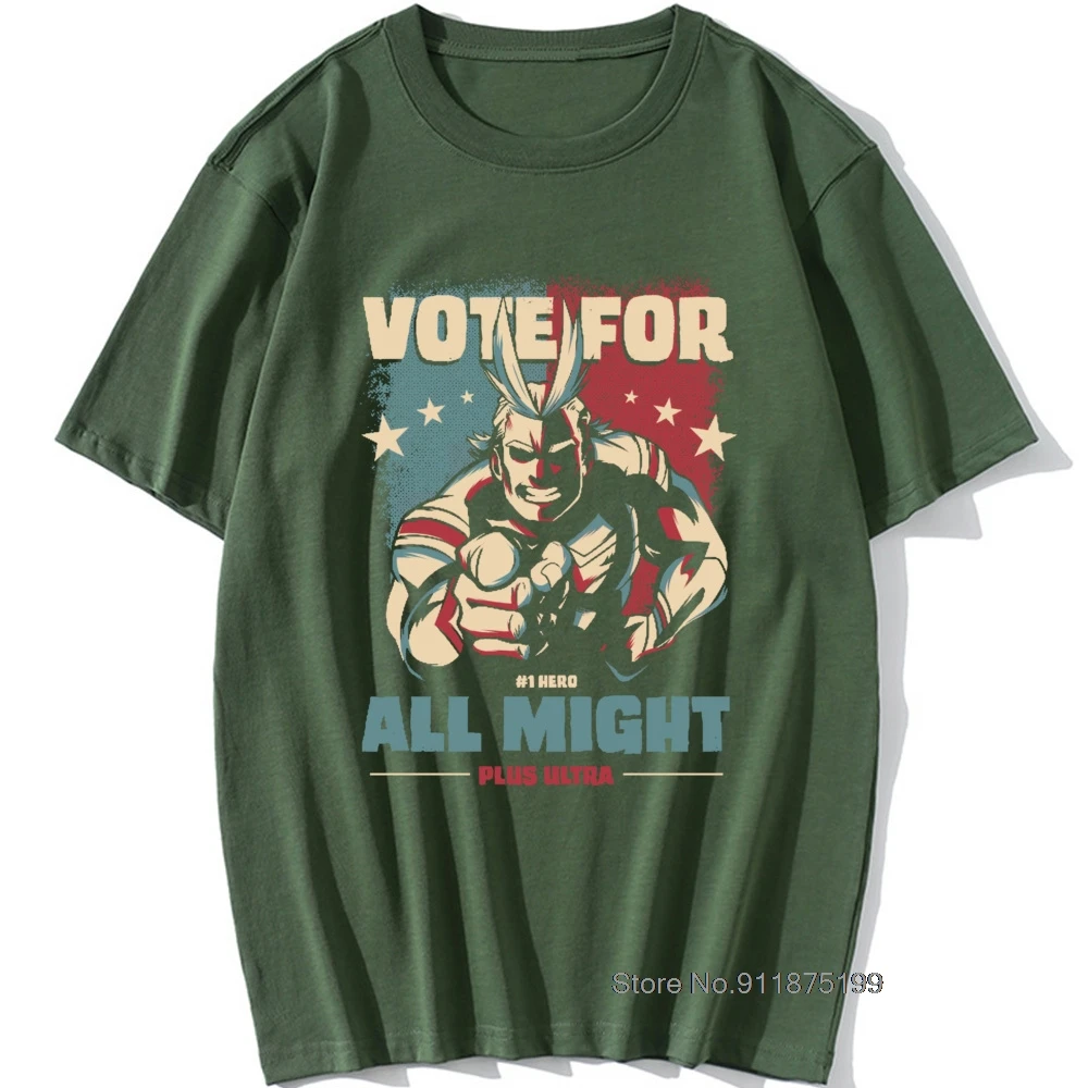 

All Might President My Hero Academia T Shirt Trump Boku No Hero Academia Japanese Tshirt Boy Men Camiseta Harajuku Cotton