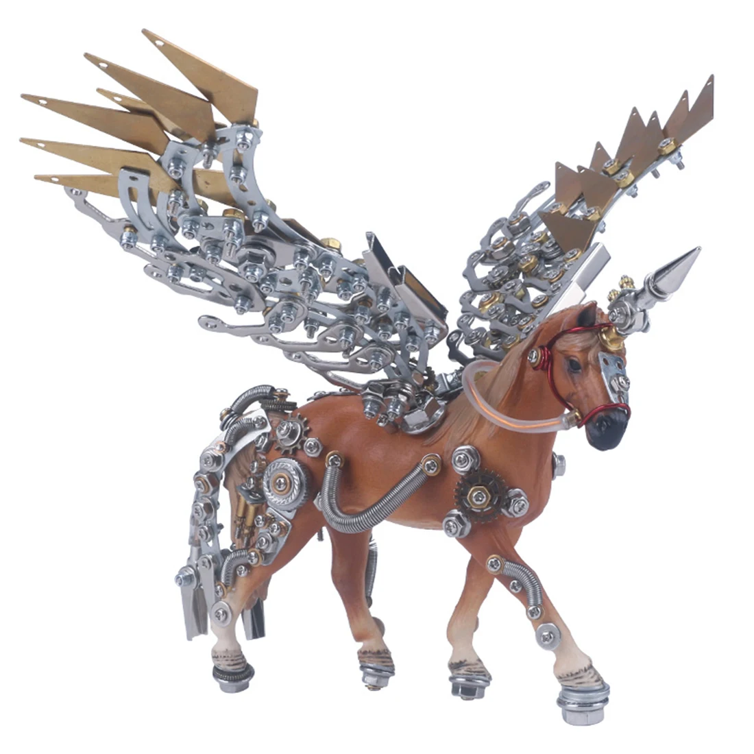

752Pcs DIY Metal Mechanical Unicorn Puzzle Model Kit 3D Assembly Toys Educational Toy Kids Christmas Gift Drop Shipping