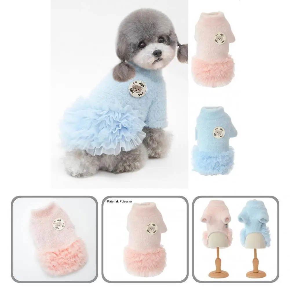 

Attractive Lightweight Beautiful Pet Dog Cats Tulle Dress for Teddy