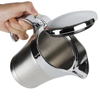 stainless steel gravy container boats pot double layer insulation fruit juice dispenser steak juice sauce thermal thermo jug