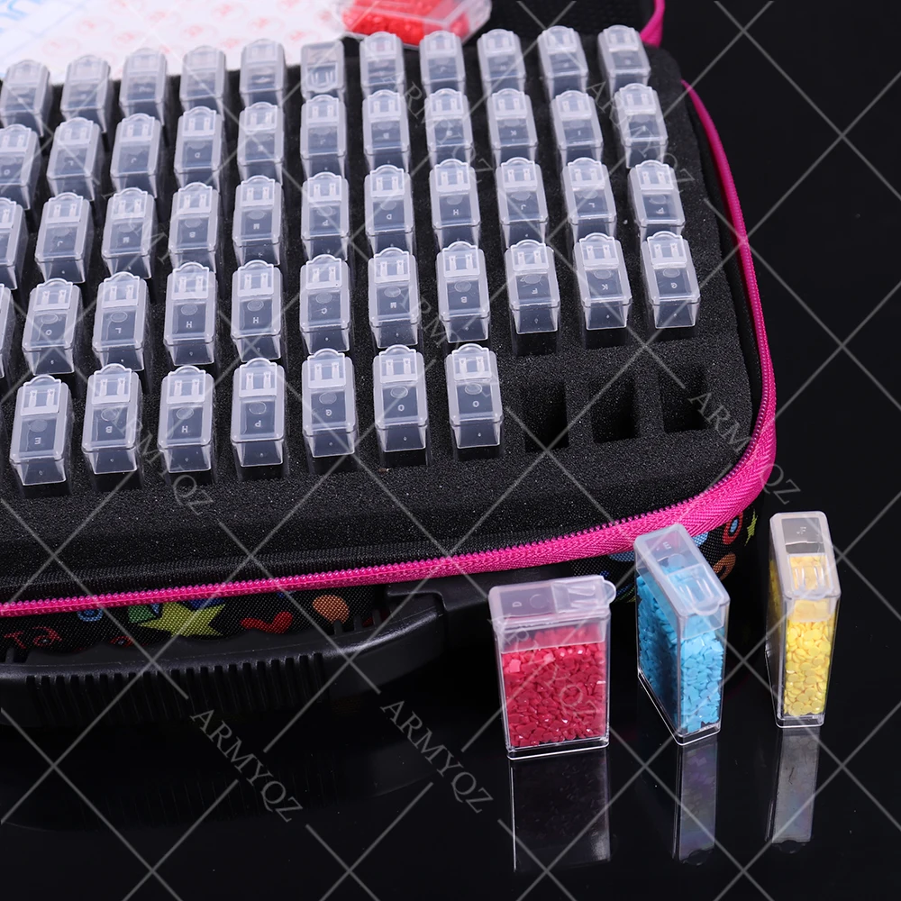 

Diamond Painting Storage Containers, Portable Bead Storage Container 80 Gird Diamond Painting Accessories (Storage Box)