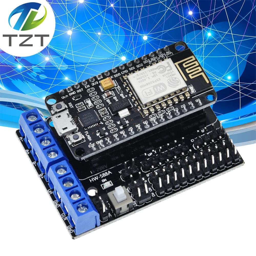 L293D щит для платы двигателя Беспроводной Wi Fi Esp8266 Esp 12E подходит Node MCU развитию