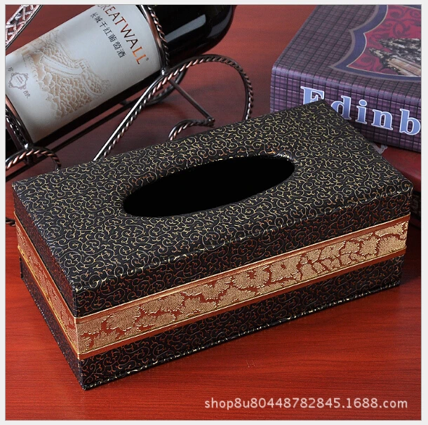 Креативная кожаная Бытовая коробка для салфеток Континентальная Автомобильная