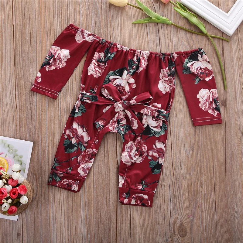 Детский комбинезон с открытыми плечами на шнуровке длинным рукавом | Мать и