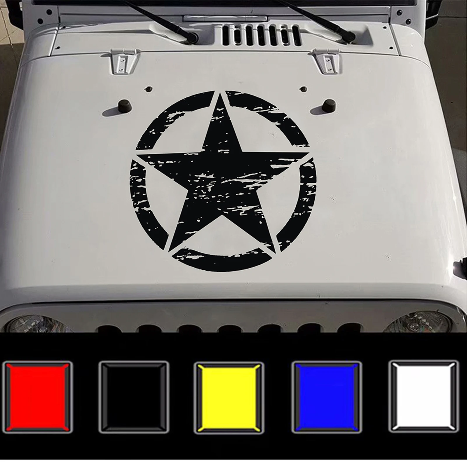 

50 см, для второй мировой войны, пентаграмма, разрыв, наклейка на автомобиль, звездная наклейка на автомобиль, крутая наклейка на крышку автом...