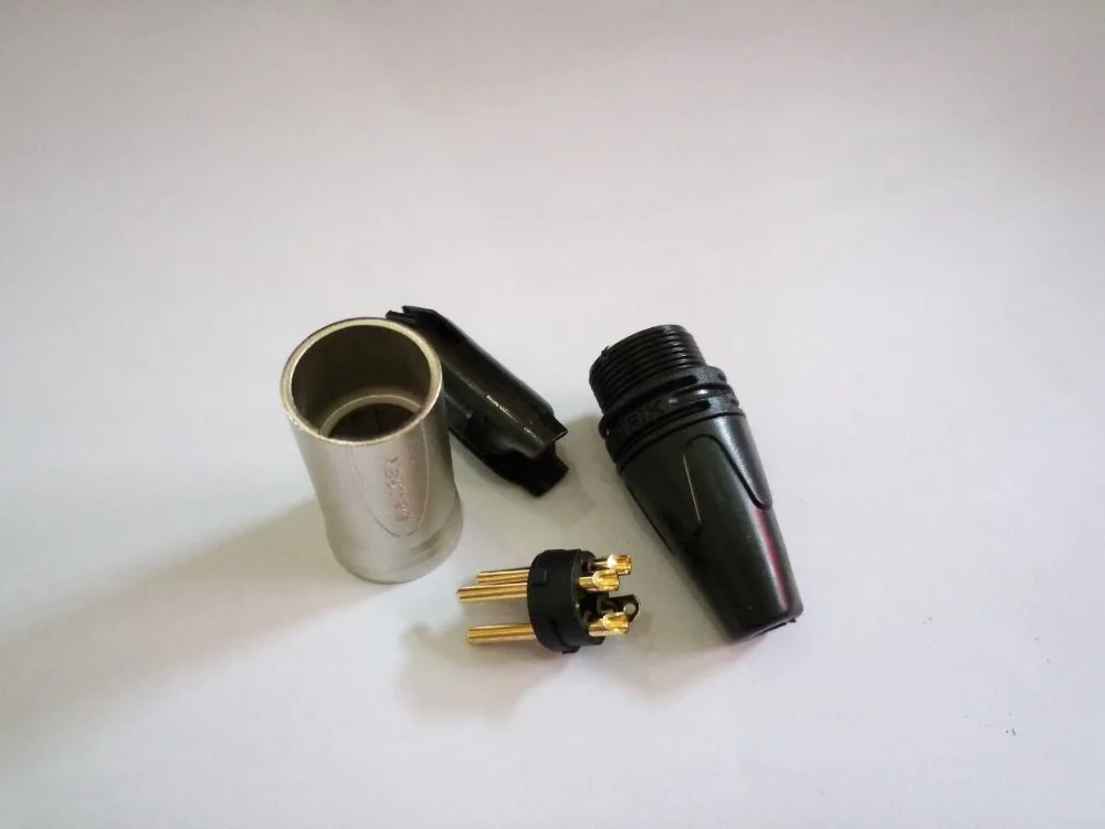 10 шт./лот Originl NCK NC3MXX мужской набор 3 контактный разъем XLR, белый цвет