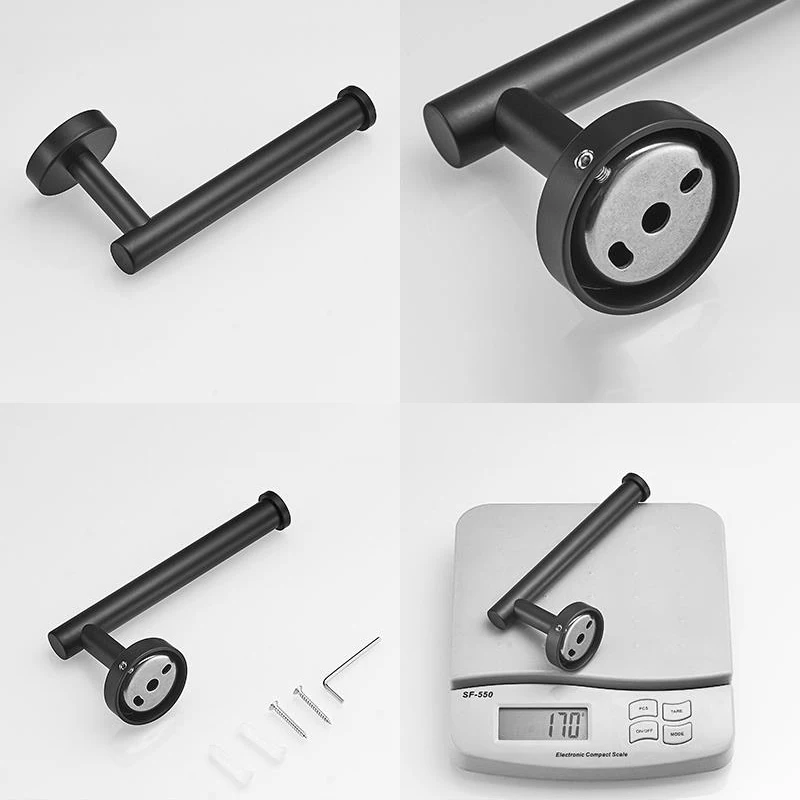 Матовый черный/матовый/золотистый держатель для туалетной бумаги MOLI из