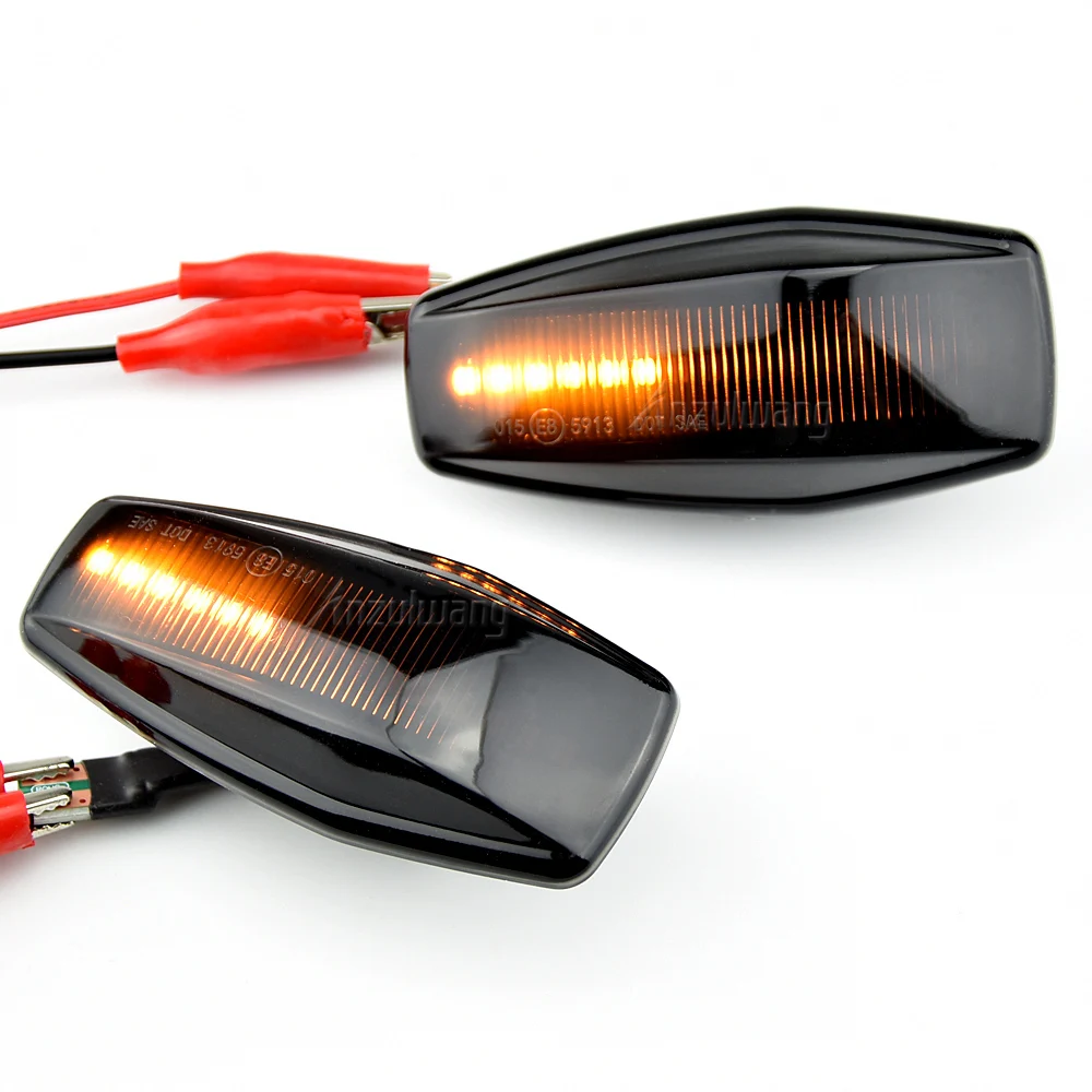 2x светодиодный динамический Боковой габаритный фонарь повторитель поворота для