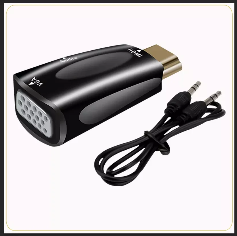 Адаптер HDMI VGA Аудиокабели преобразователь штекер гнездо HD 1080P для ПК ноутбука ТВ