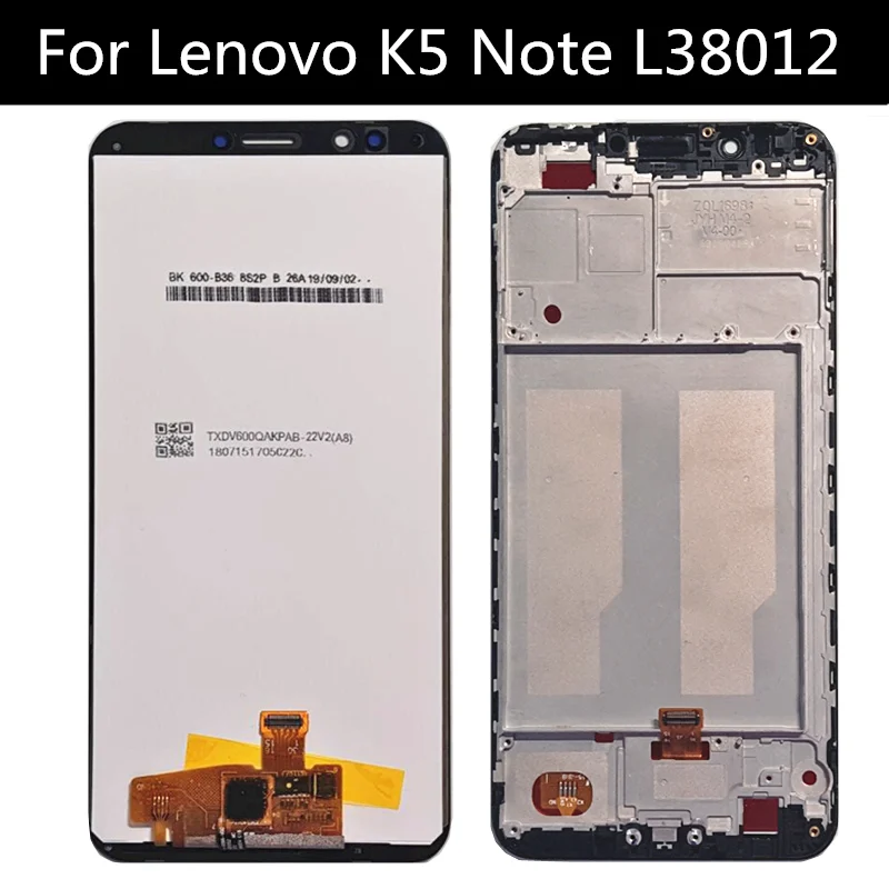 ЖК дисплей и сенсорный экран в сборе для Lenovo K5 NOTE L38012 сменный телефона K5NOTE