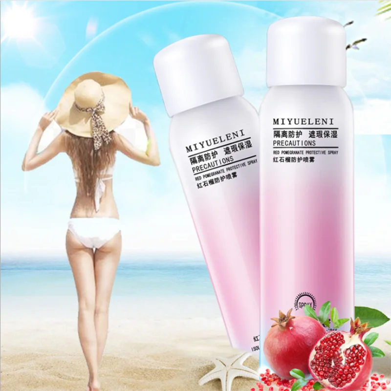 

Red Pomegranate Whitening Essence Sunscreen Spray Waterproof Body Moisturizing Hydrating Anti UV Spray