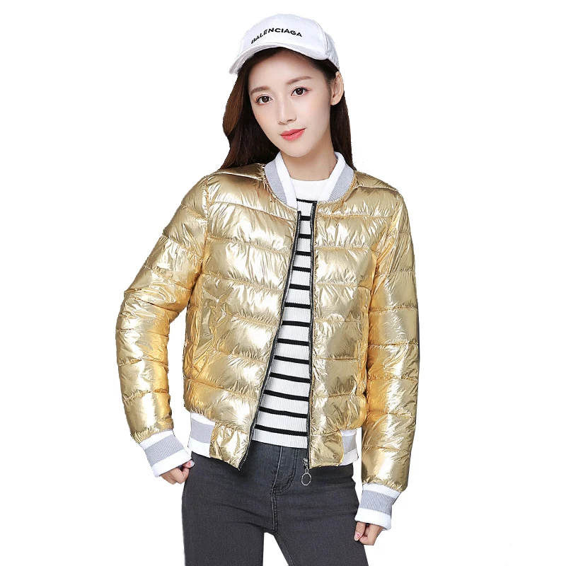 Тонкая Хлопковая женская Яркая Лента куртка бомбер 2019 Женская осенне зимняя