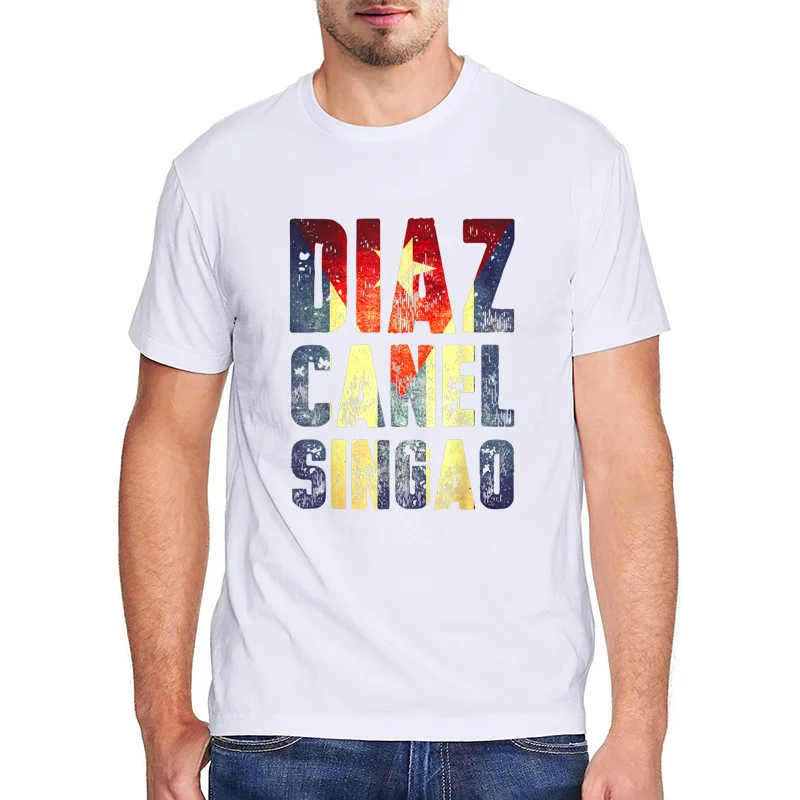 Рубашка Canel Singao с изображением Куба и Диаза Мужская одежда летняя футболка в