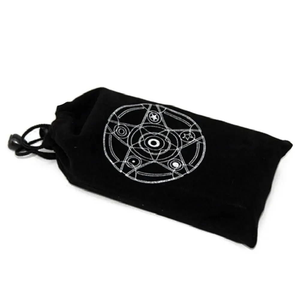 Tarot Cards Storage Bag Board Deck Games Velvet Cloth Pocket 19X10CM For Playing Card Game Entertainment | Спорт и развлечения