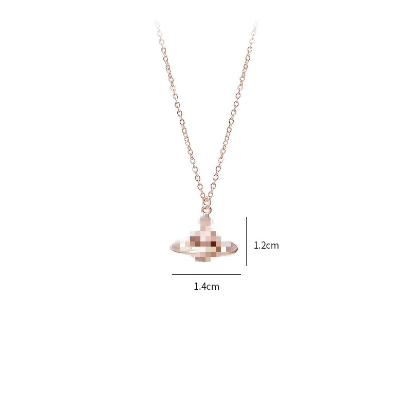 

2020 Planet Necklace Women Pendant Short Clavicle Chain for Girls Wedding Bride Jewelry Birthday Valentine's Day Gift Wholesale