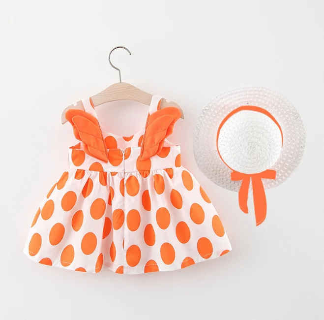 Летнее платье для девочек с рисунком шапки лимоновое мультяшное на день рождения