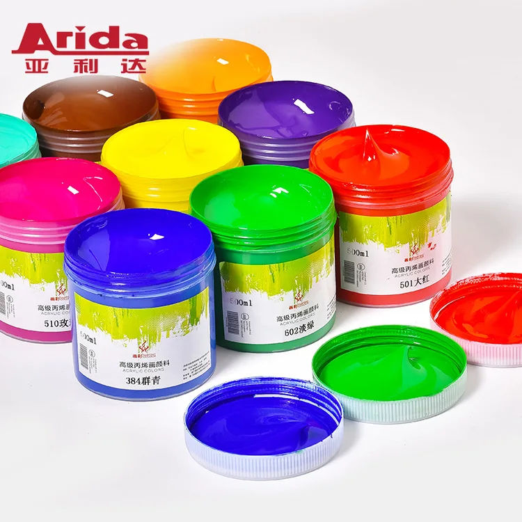 

500ml Acrylic Paint Set DIY Painting Pigment Textile Paint for Artists Ceramic Stone Wall Craft Paints Color Pigments