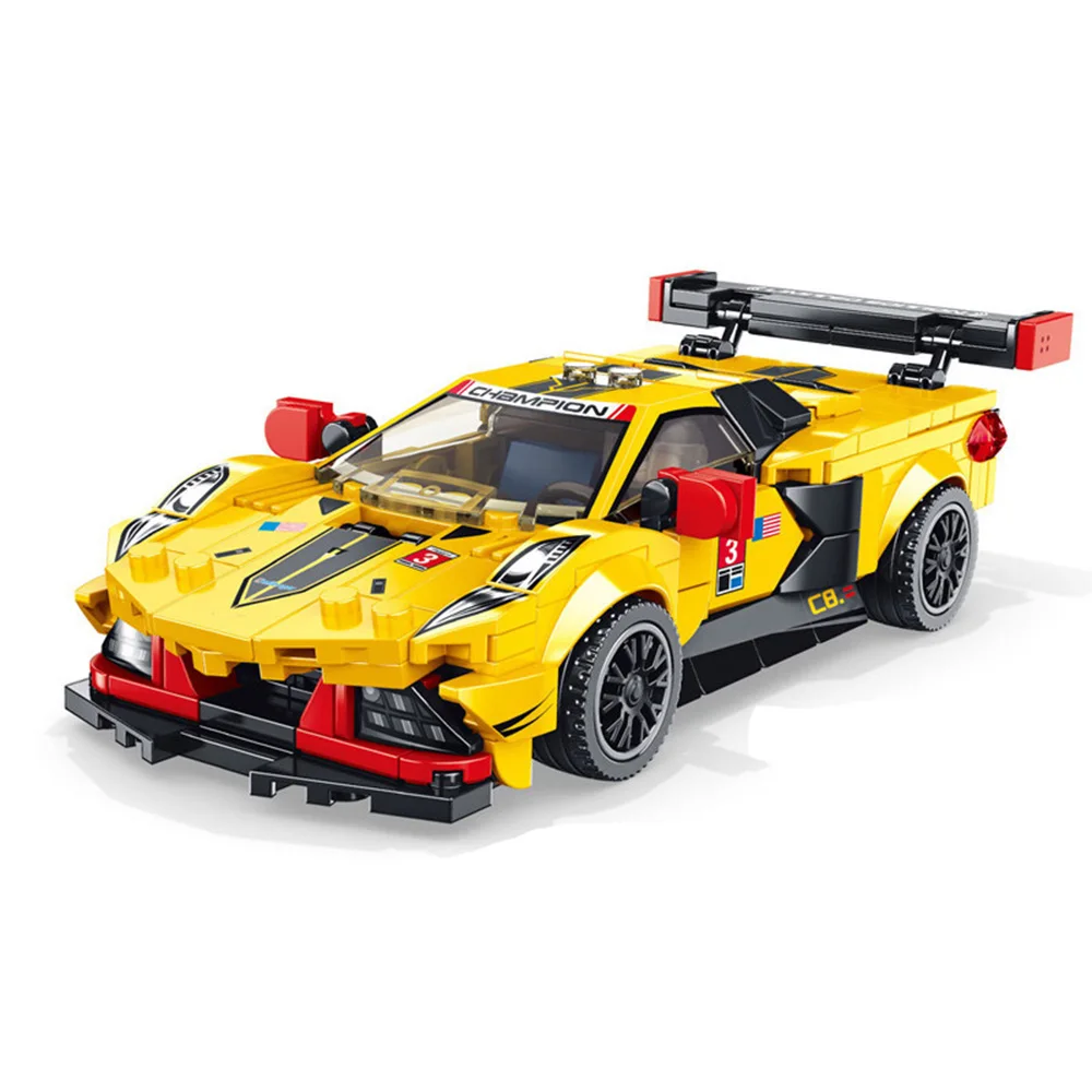 

Скоростные чемпионы 2021 гоночный автомобиль город кубики Moc старый классический большой автомобиль гоночная модель строительные блоки спор...