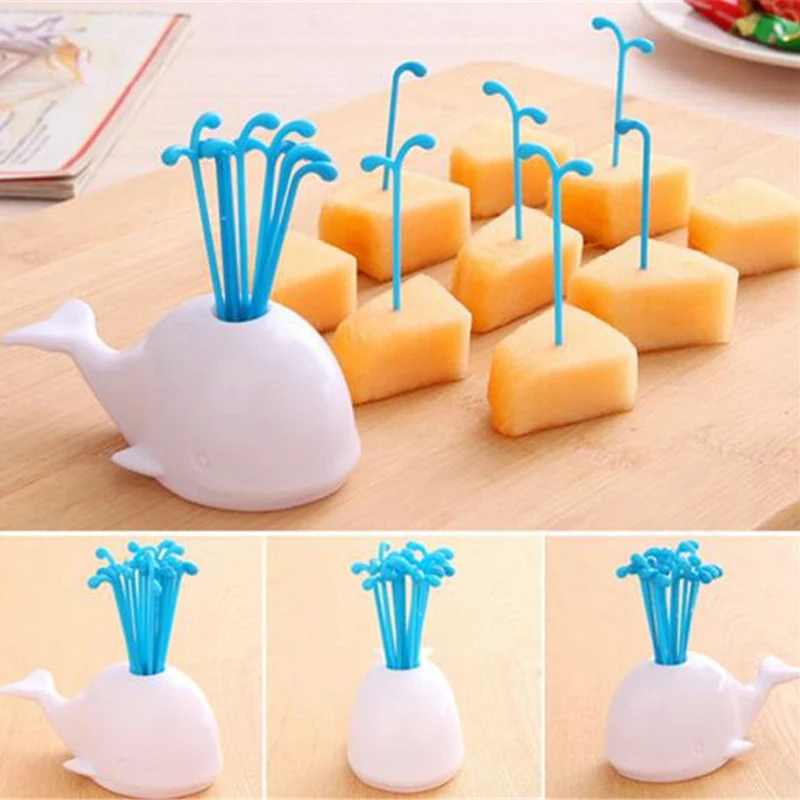 100 Pcs 6-100 шт животных фермы фрукты вилка мини мультфильм Дети закуски, торт десерты еда палочки для фруктов зуб выбрать бенто ланчи вечерние Декор - Цвет: 100 Pcs