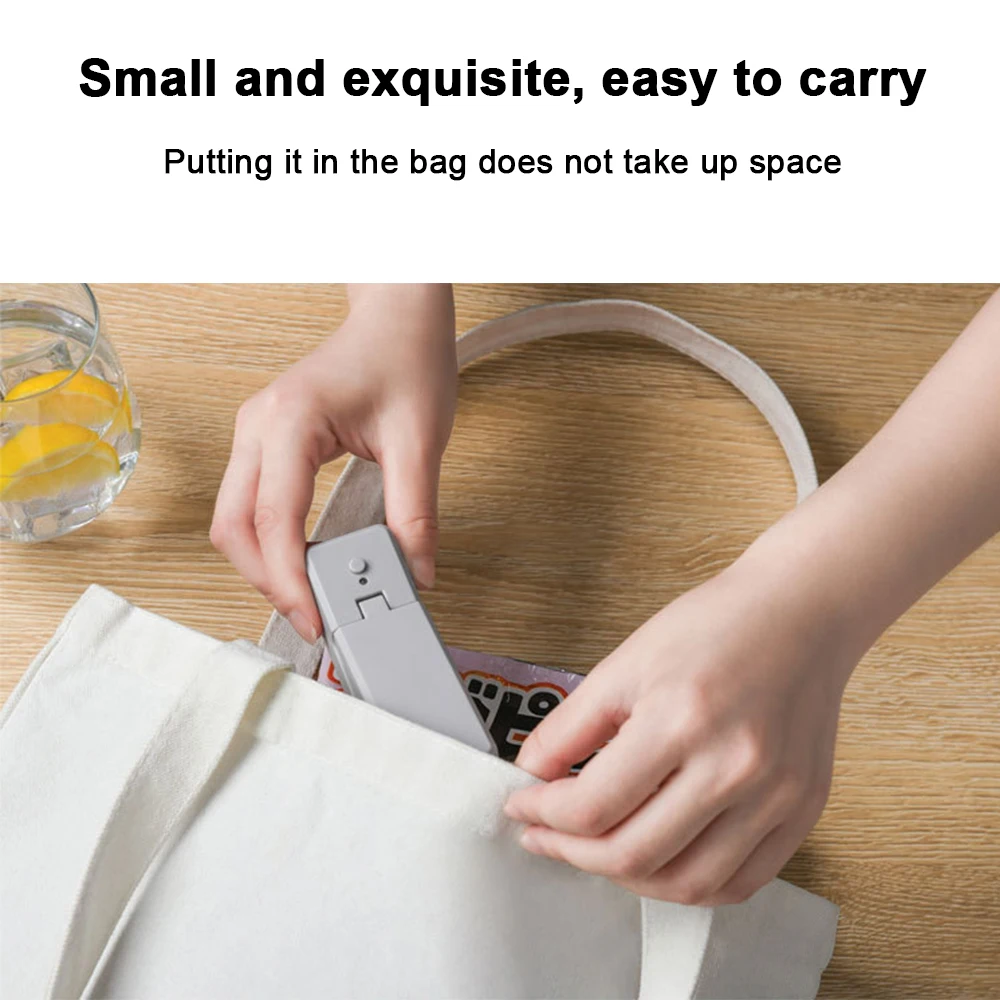 

Kitchen Accessories Tools Mini Portable Food Clip USB Heat Sealing Machine Sealer Home Snack Bag Sealer Kitchen Utensils Gadget