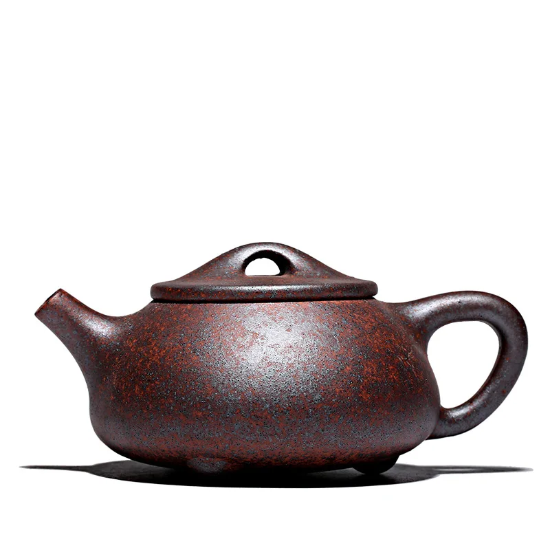 

Yixing new purple clay teapot raw material purple clay firewood pure handmade teapot Ladybug tea set gift box