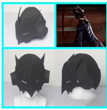 

Шлем для косплея и костюма в стиле Харадзюку, готический стиль, панк, Эва, черная маска, рождественские подарки