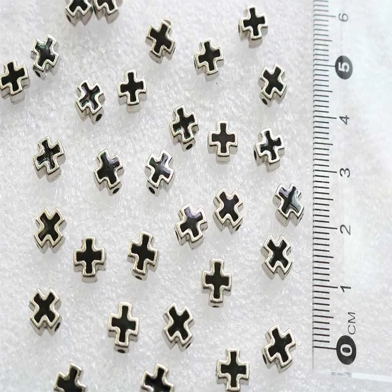 Миниатюрные разноцветные Полые бусины в форме Креста очаровательные для