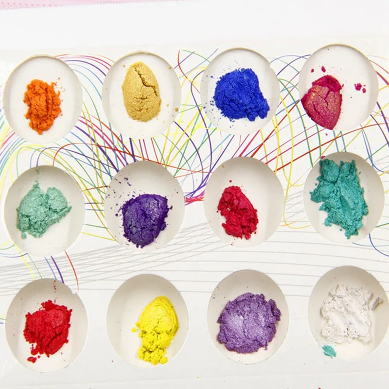 

24 Colors Mica Powder Epoxy Resin Dye Pearl Pigment Natural Mica Mineral Powder for DIY Jewelry Making Crafts Dropship