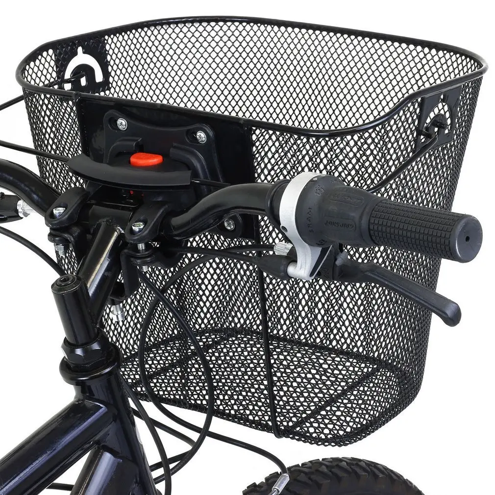 

Bicycle Basket Detachable Front Handlebar Bike Metal Front Basket Outdoor Cycling Holder Storage Basket Bicycle Accessories