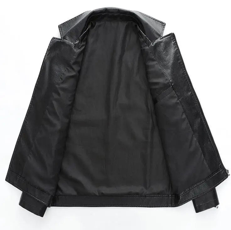 Men Brand Casual Motorcycle Leather Jacket Coat PU Jackets Jaqueta De Couro Masculina Coats | Мужская одежда