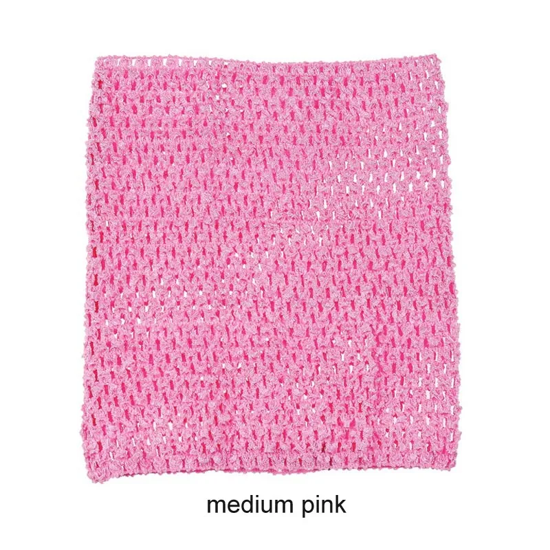 medium pink 20x23 см, топы без пятки, детское платье-пачка с обмоткой на груди, товары для рукоделия, 9 дюймов, эластичное вязаное крючком, вязанное крючком сырье, аксессуары - Цвет: medium pink