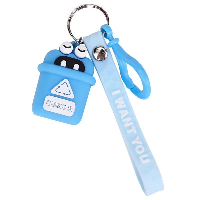 

Cartoon Trash refuse classification Key buckle Car key pendant Gift decoration Fashion Jewelry Keychains