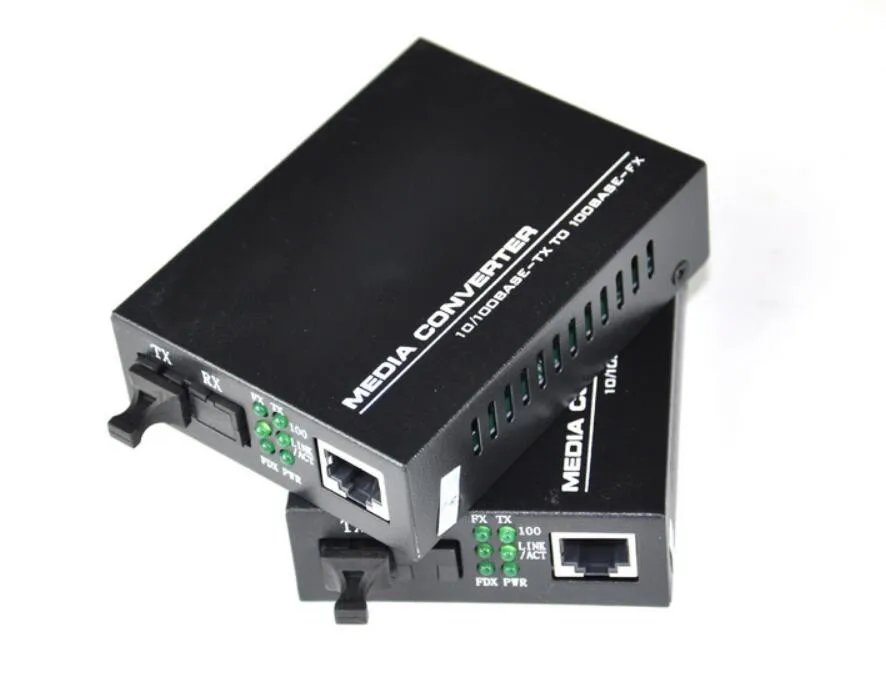 1 пара 10/100 м преобразователь мультимедийных данных Fast Ethernet RJ45 SFP 25 км