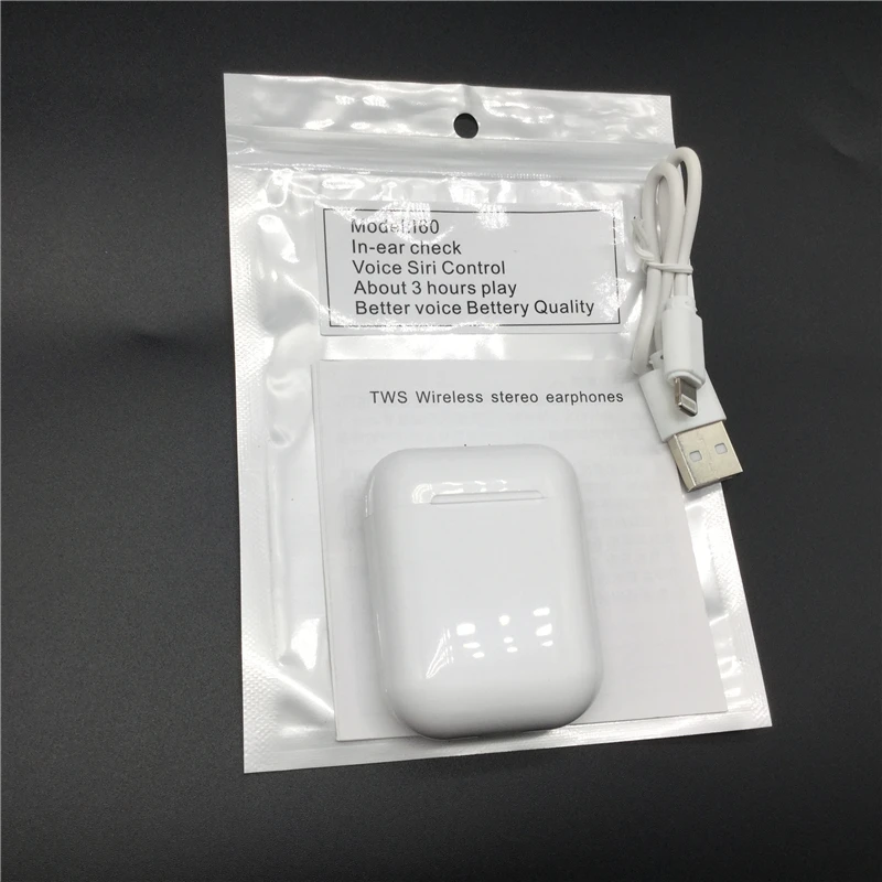 no retail box Оригинальные i60 TWS беспроводные наушники Bluetooth гарнитура невидимые наушники для смартфона pk i11 i12 i7s i20 i30 i14 - Цвет: no retail box