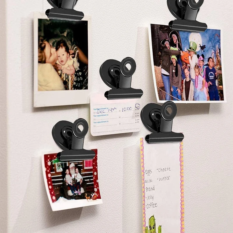 20Pcs Fridge Magnetic Clips Scratch-Free Refrigerator Magnet Binder Paper Clamps Whiteboard Magnets | Канцтовары для офиса и